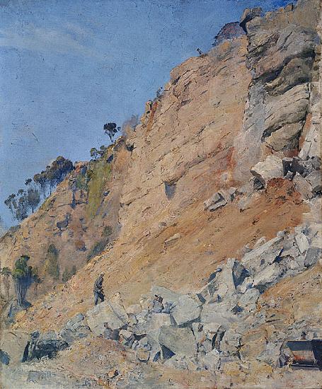 Tom roberts The Quarry Sweden oil painting art